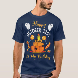 Candy Corn Pumpkin Ghost Happy October 31st Its My T-Shirt