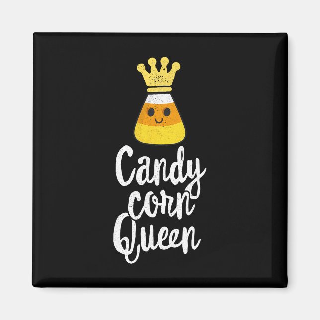 Candy Corn Queen Cute Halloween  Kawaii Crown  Magnet (Front)