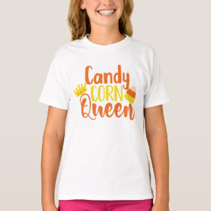 Candy Corn Queen Fun Halloween T-Shirt