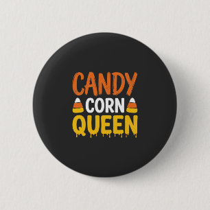 Candy Corn Queen Halloween Graphic_1 6 Cm Round Badge