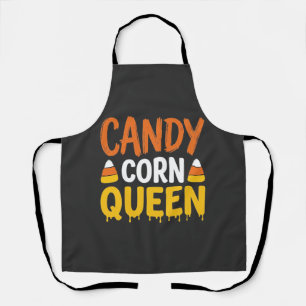 Candy Corn Queen Halloween Graphic_1 Apron