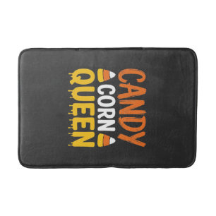 Candy Corn Queen Halloween Graphic_1 Bath Mat