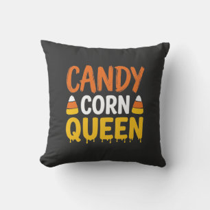 Candy Corn Queen Halloween Graphic_1 Cushion