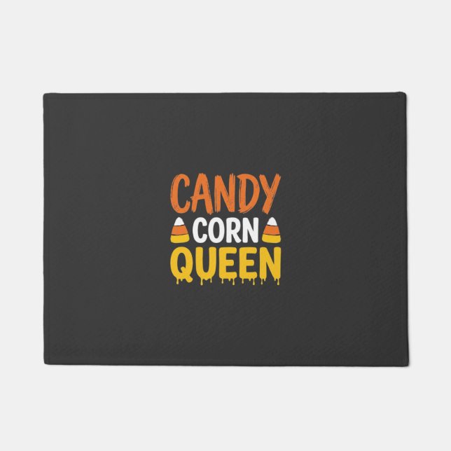 Candy Corn Queen Halloween Graphic_1 Doormat (Front)