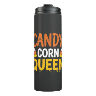 Candy Corn Queen Halloween Graphic_1 Thermal Tumbler