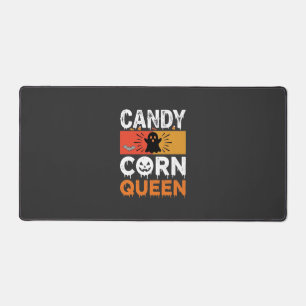 Candy Corn Queen Halloween SVG Design Desk Mat