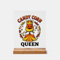 Candy Corn Queen Vintage Halloween Candy Shirt Art