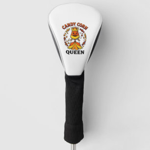 Candy Corn Queen Vintage Halloween Candy Shirt Art Golf Head Cover