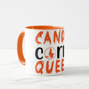 Candy Corn Queen Witch Halloween Mug