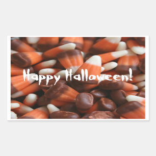 Candy Corn Rectangle Sticker