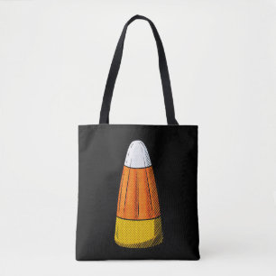 Candy Corn Retro Pop Art Graphic Illustration Tote Bag