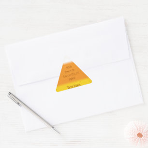 Candy Corn Return Address Envelope Seal