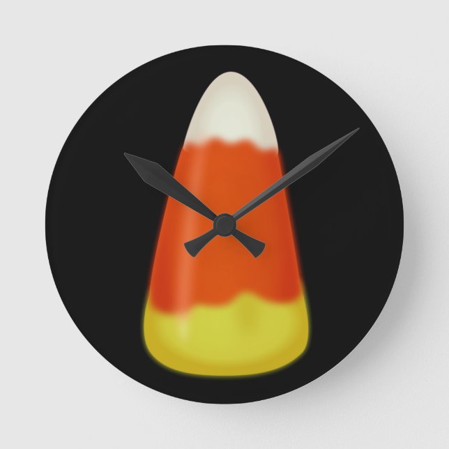 Candy Corn Round Clock (Front)