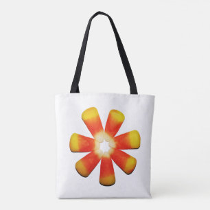 Candy Corn Spiral Tote Bag