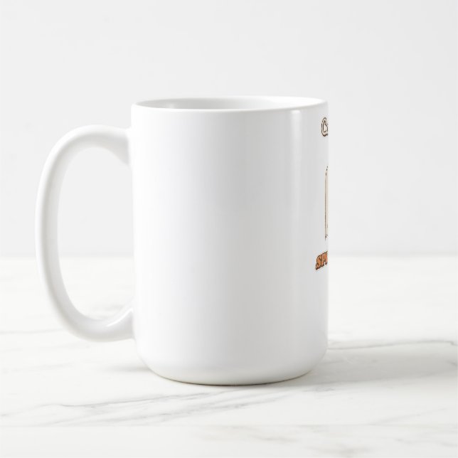 Candy Corn Spreadsheet Coffee Mug (Left)