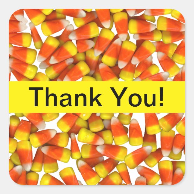 Candy Corn - Thank You Sticker (Front)