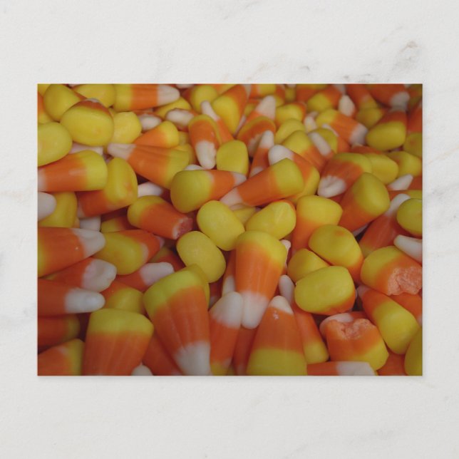 Candy Corn Traditional Postcard (Front)