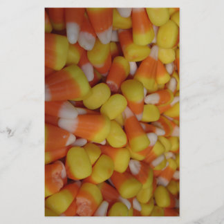 Candy Corn Traditional Stationery