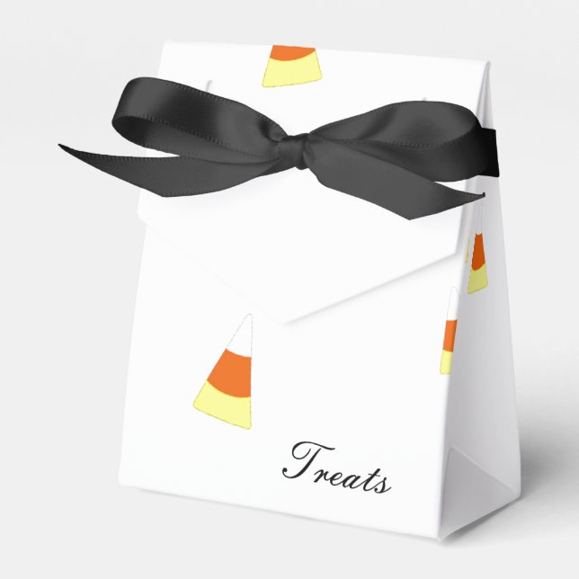 Candy Corn Treats Favour Box (Front Side)