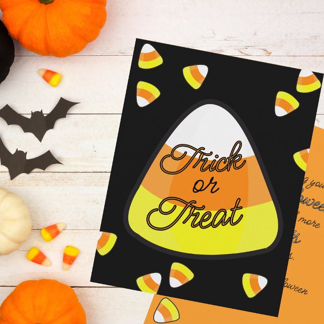 Candy Corn Treats Halloween Greeting Card (Creator Uploaded)