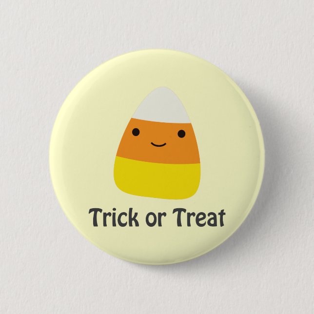 Candy corn - Trick or treat 6 Cm Round Badge (Front)