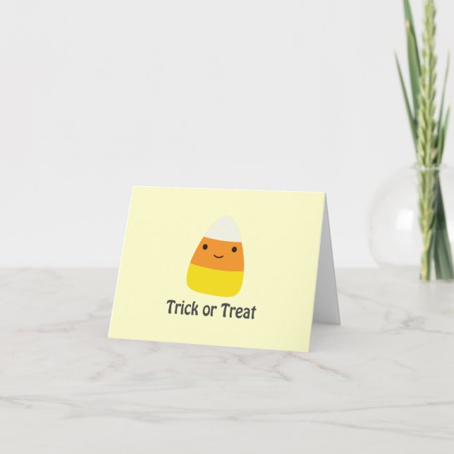 Candy corn - Trick or treat Card (Front)