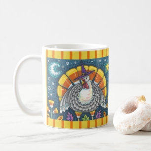 CANDY CORN TURKEY, THANKSGIVING BIRD CLASSIC MUG