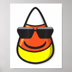 Candy Corn Wearing Sunglasses  Poster