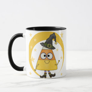 Candy Corn Witch Halloween Mug