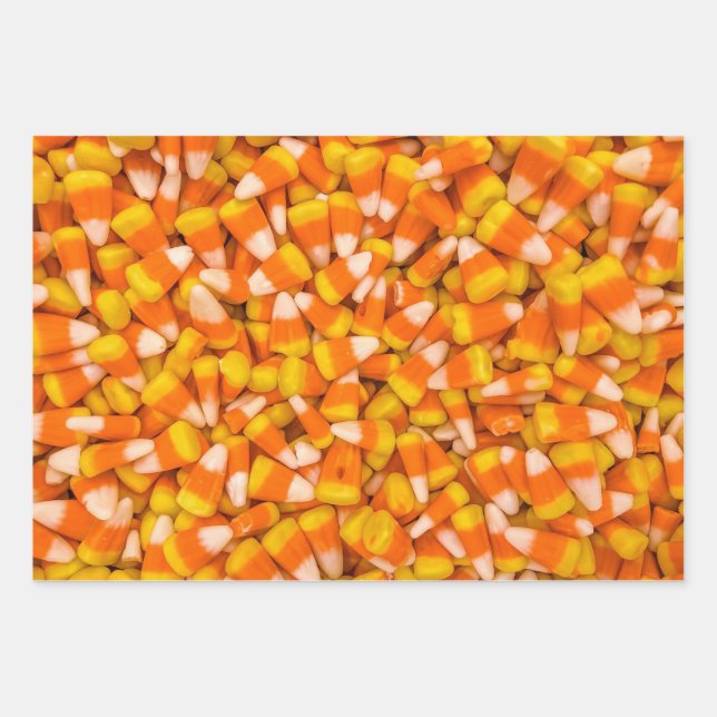 Candy Corn Wrapping Paper (Front)