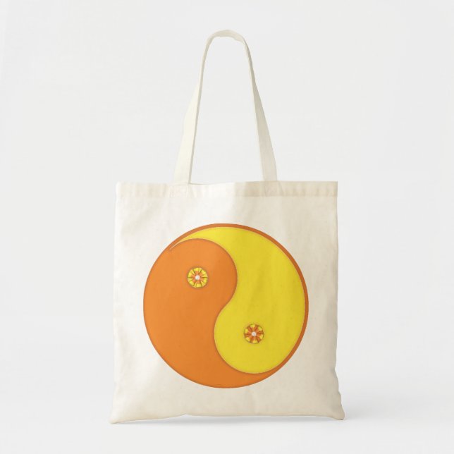 Candy Corn Yin Yang Tote Bag (Front)