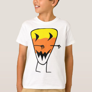 Candy Corn Zombie T-Shirt Halloween Kids Tees