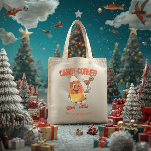 Candy-Corned – Funny Christmas Candy Corn Pun Tote Bag