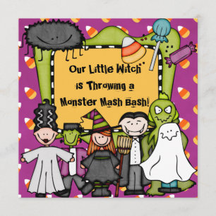 Candy Corny Halloween Party Invitation