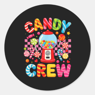 Candy Costume Candy Crew Candy Lover Sweetie Women Classic Round Sticker