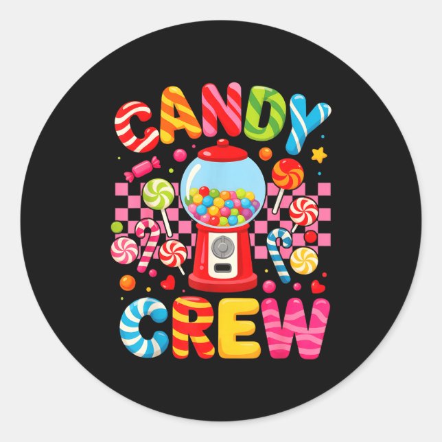 Candy Costume Candy Crew Candy Lover Sweetie Women Classic Round Sticker (Front)