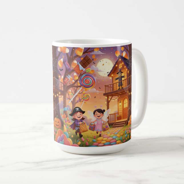 Candy Cottage Halloween Coffee Mug (Front Right)