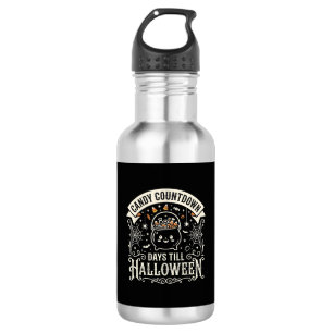 Candy Countdown Halloween Vector Design 532 Ml Water Bottle