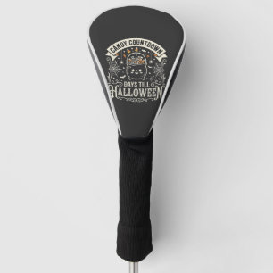 Candy Countdown Halloween Vector Design Golf Head Cover