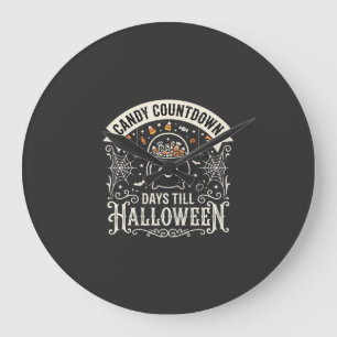 Candy Countdown Halloween Vector Design Large Clock