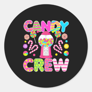 Candy Crew Candy Costume Women Candy Land Kids Swe Classic Round Sticker