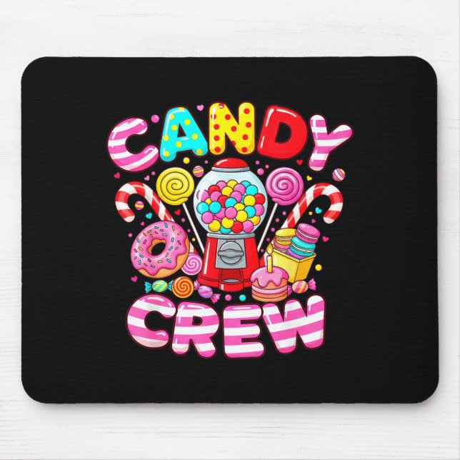 Candy Crew Matching Group Colorful Sweets Party  Mouse Mat (Front)