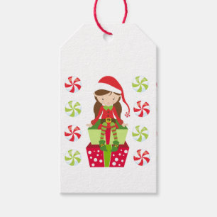 Candy Crush Elf Christmas Gift Tags