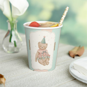 Candy Cute Bear Paper Cups