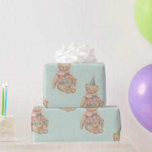 Candy Cute Bear Wrapping Paper 