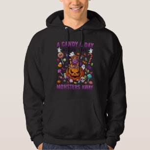 Candy Day Keeps Monsters Away Halloween Pumpkin_1 Hoodie