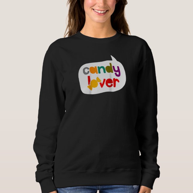 Candy  Desserts Candy Socks Candyland Raglan Sweatshirt (Front)