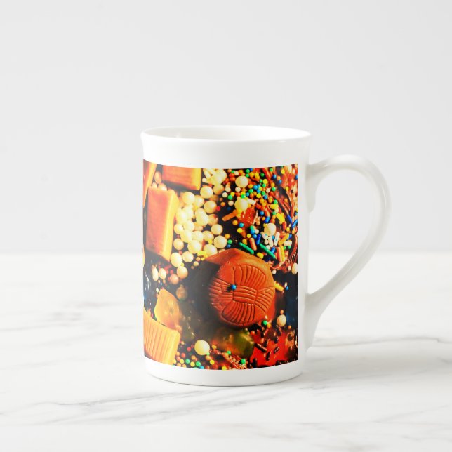 Candy Disaster  Bone China Mug (Right)