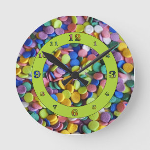 Candy Dots 2 Round Clock