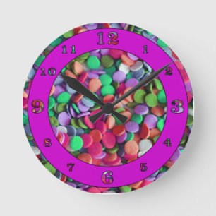 Candy Dots 3 Round Clock
